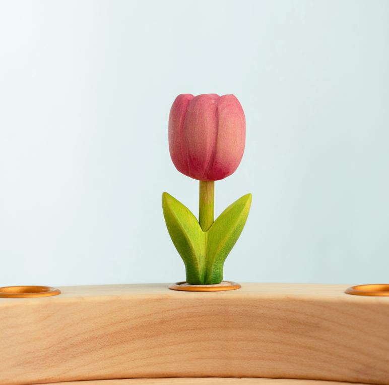 BumbuToys Figurine en bois pour couronne de célébration - Tulipe