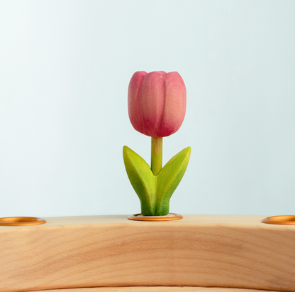 BumbuToys Figurine en bois pour couronne de célébration - Tulipe