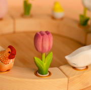 BumbuToys Figurine en bois pour couronne de célébration - Tulipe