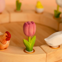 BumbuToys Figurine en bois pour couronne de célébration - Tulipe