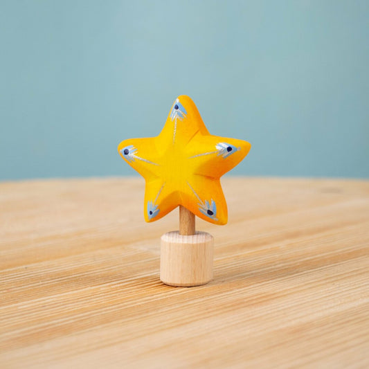 BumbuToys Figurine en bois pour couronne de célébration - Etoile