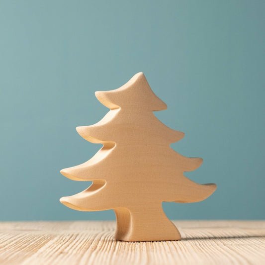 BumbuToys Petit sapin en bois naturel