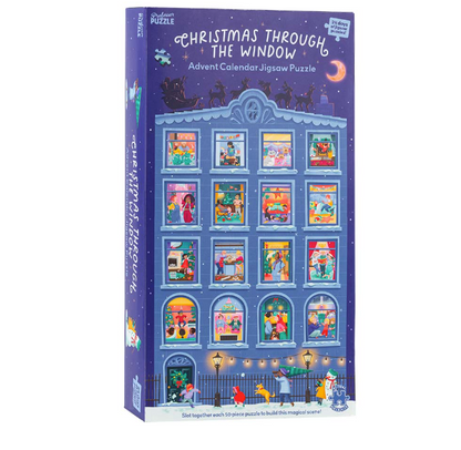 Calendrier de l'Avent Fenêtres - 24 puzzles de 50 pièces