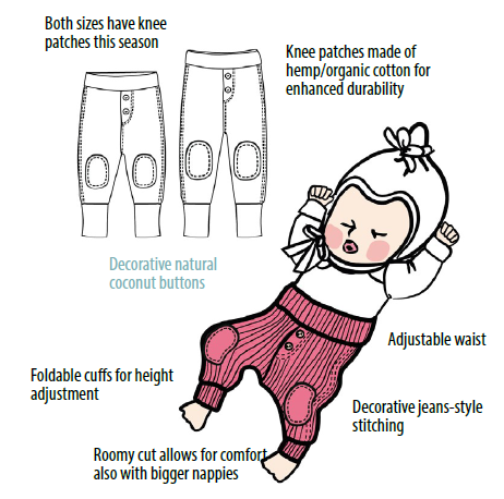 MANYMONTHS Baby Joggers en laine - coloris 2024