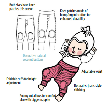 MANYMONTHS Baby Joggers en laine - coloris 2024