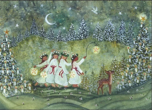 Carte postale Advent - Illustratrice Bijdehansje