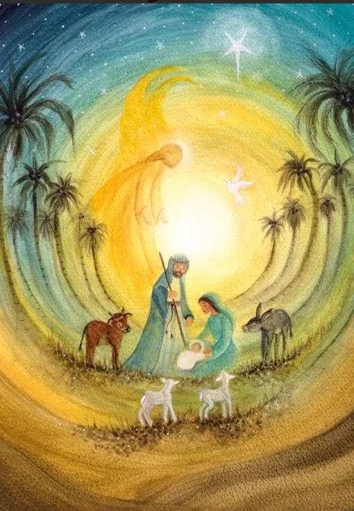 Carte postale Nativity Story - Illustratrice Bijdehansje