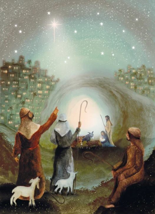 Carte postale Star of Bethlehem - Illustratrice Bijdehansje