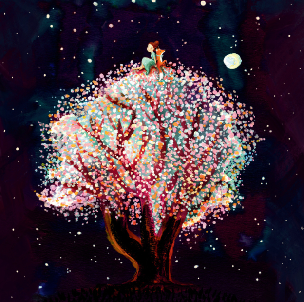 Carte à insérer pour la Lampe de saisons - Illustratrice E. Bennink - Magic Tree