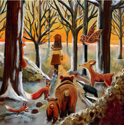 Carte à insérer pour la Lampe de saisons - Illustratrice E. Bennink - Whisperer of the Woods