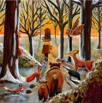 Carte à insérer pour la Lampe de saisons - Illustratrice E. Bennink - Whisperer of the Woods