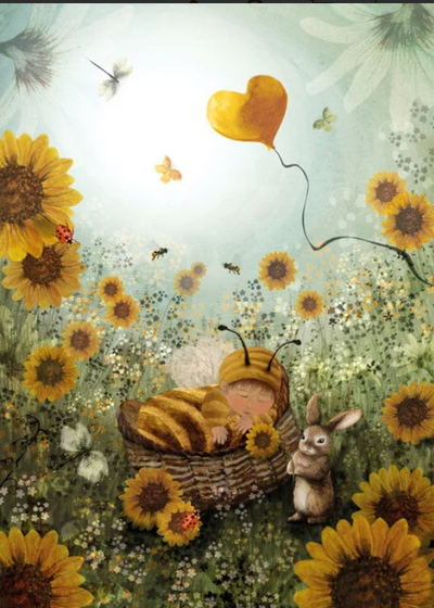 Carte postale My Little Honeybee - Illustratrice Bijdehansje