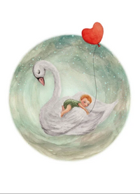 Carte postale Lullababy Emerald - Illustratrice Bijdehansje