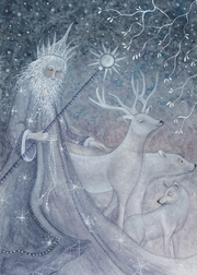 Carte postale King Winter - Illustratrice Bijdehansje
