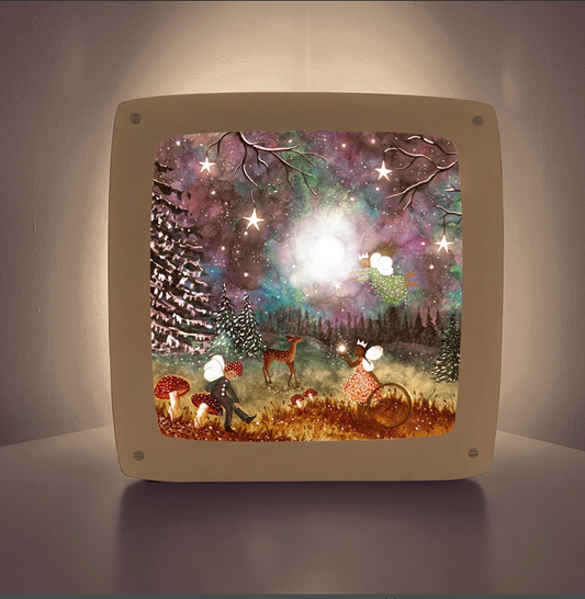 Carte à insérer pour Lampe Au fil des Saisons - Illustratrice Bijdehansje - Magical Season
