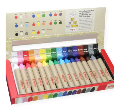 Kitpas Crayons de cire multisurfaces et vitres - Lot de 16 couleurs
