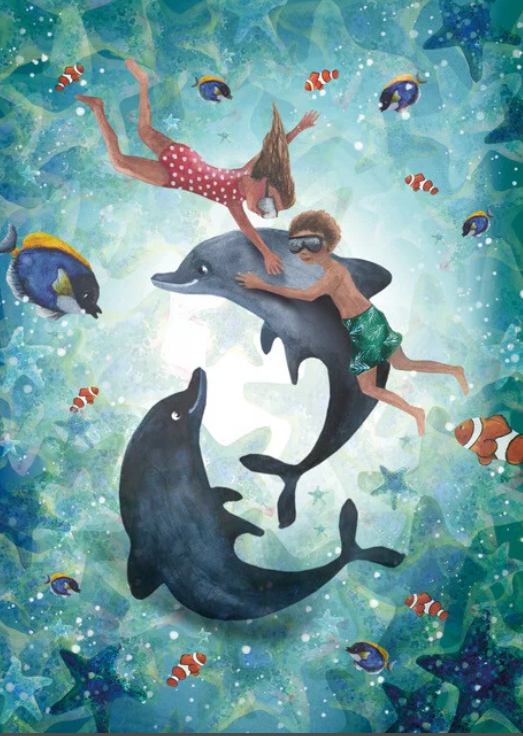 Carte Postale Holiday Splash - Illustratrice Bijdehansje