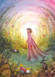 Carte Postale Sparkling Spring - Illustratrice Bijdehansje