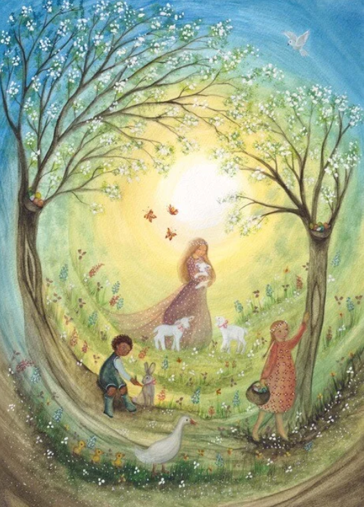 Carte Postale Happy Easter - Ilustratrice Bijdehansje