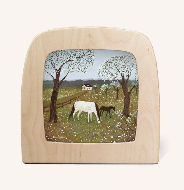 Carte à insérer pour Lampe Au fil des Saisons - Illustratrice Robin Pieterse - Spring Frolic