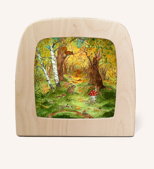 Carte à insérer pour Lampe Au fil des Saisons - Illustratrice Eentje van Margo - Autumn Forest