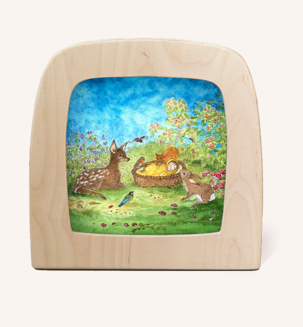 Carte à insérer pour Lampe Au fil des Saisons - Illustratrice Eentje van Margo - Forest Slumber
