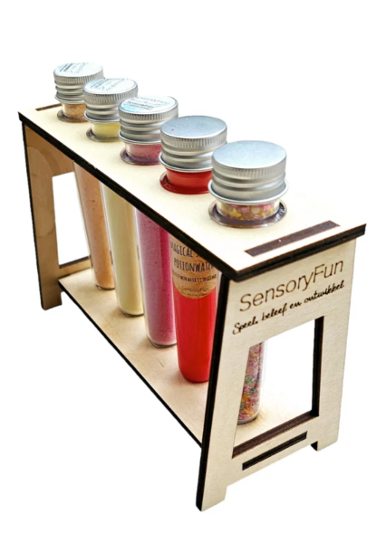 SensoryFizz Support pour Jeu de potions magique 5 tubes