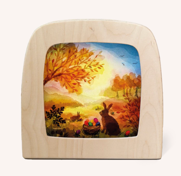 Carte à insérer pour Lampe Au fil des Saisons - Illustratrice Vogel Geluk - Easter Basket
