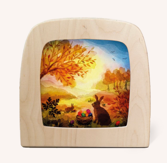 Carte à insérer pour Lampe Au fil des Saisons - Illustratrice Vogel Geluk - Easter Basket