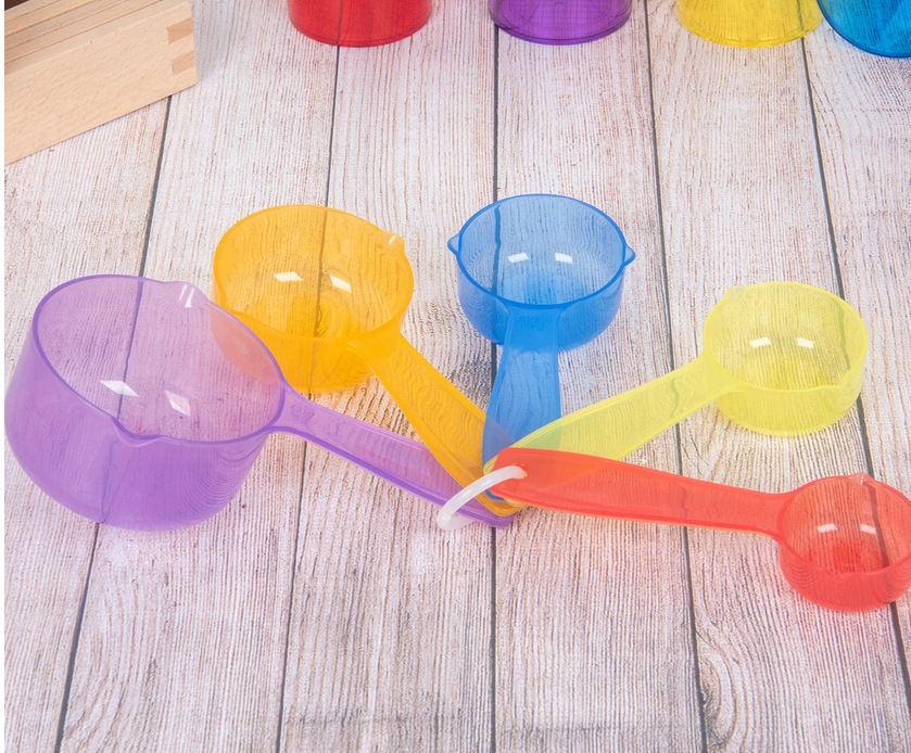 Tickit Tasses à mesurer translucides - Lot de 5