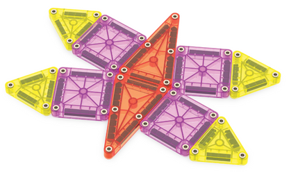Magna-Tiles Jeu magnétique Set de voyage Deluxe - 55 pièces