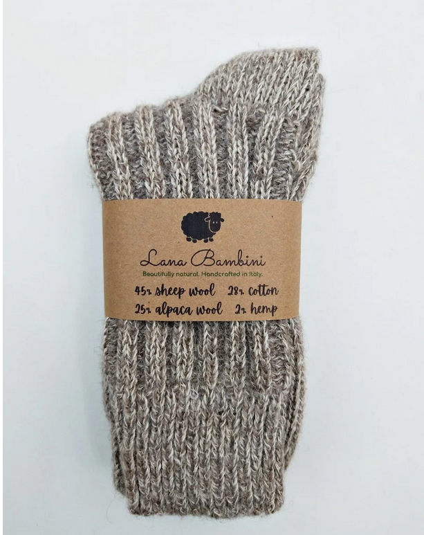 Lana Bambini Chaussettes Sara Laine/Alpaga/Coton/Chanvre/