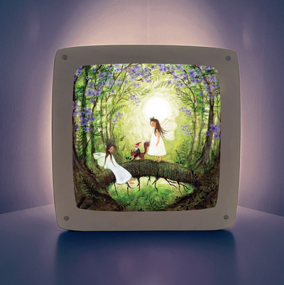 Carte à insérer pour Lampe Au fil des Saisons - Illustratrice Bijdehansje - Fairies with Squirrels