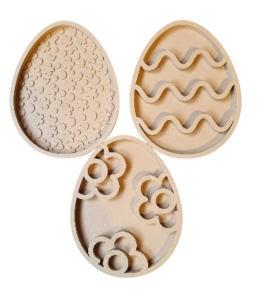 Kiddi Moule jeu sensoriel - Oeufs de Pâques - lot de 3