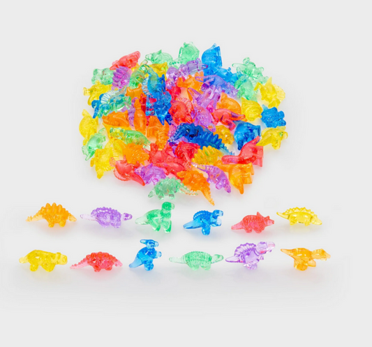 Tickit Dinosaures translucides - Lot de 60