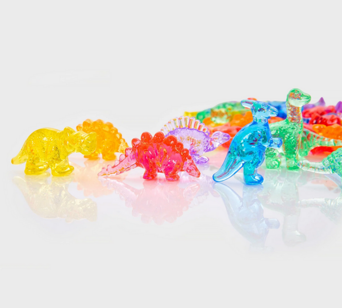 Tickit Dinosaures translucides - Lot de 60