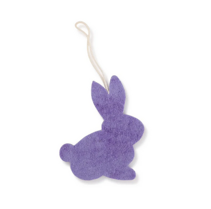 Suspension en feutrine de laine Lapin Pastel - Lot de 6