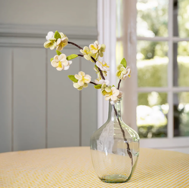 Sjaal met Verhaal Branche de Fleurs de Poirier en feutrine de laine