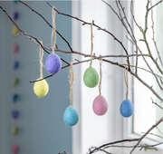 Suspension en feutrine de laine Petit Oeuf de Pâques Pastel - Divers coloris