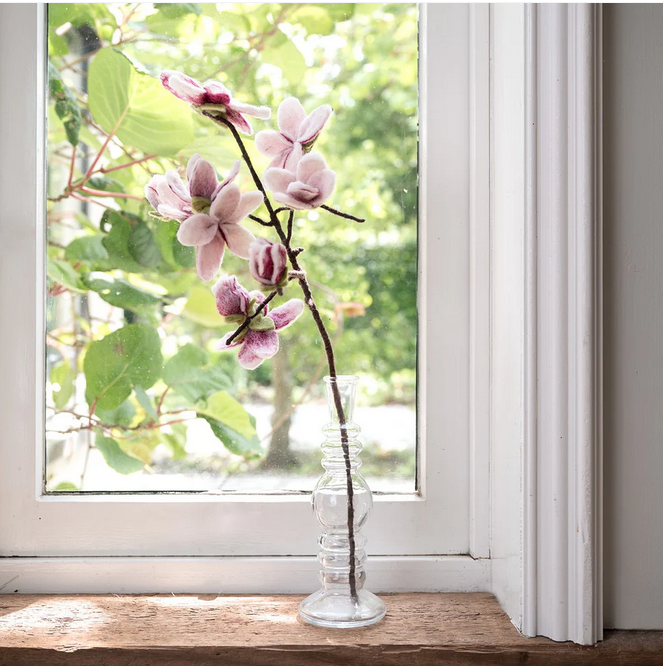 Sjaal met Verhaal Branche de Fleurs de Magnolia en feutrine de laine