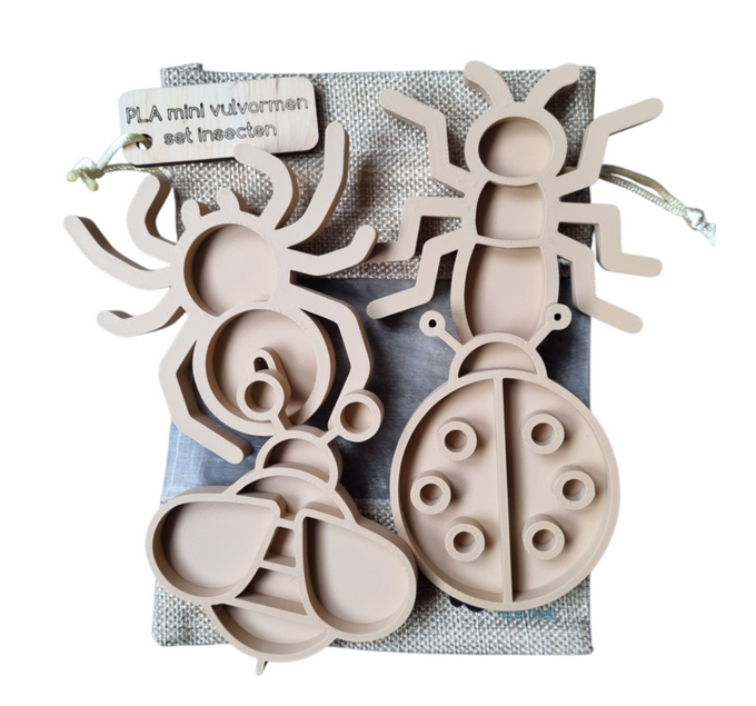 Kiddi Mini Moules Les Insectes - Lot de 4