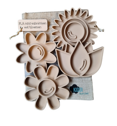 Kiddi Mini Moules Fleurs - Lot de 4