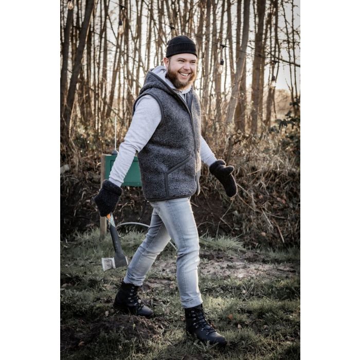 Alwero Gilet sans manches en laine Everest Anthracite