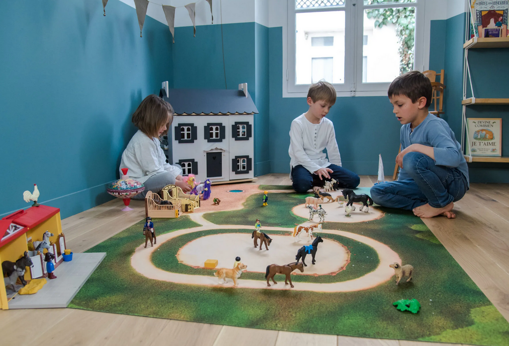 Grand Tapis de jeu Carpeto Centre Equestre 120 x 180cm