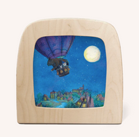 Carte à insérer pour Lampe Au fil des Saisons - Goodnight Sandman - Air Balloon Silhouette