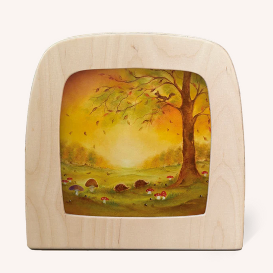 Carte à insérer pour Lampe Au fil des Saisons - Illustratrice Baukje Exler - Autumn Leaves