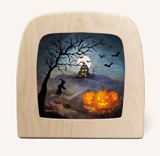 Carte à insérer pour Lampe Au fil des Saisons - Illustratrice Vogel Geluk - Halloween