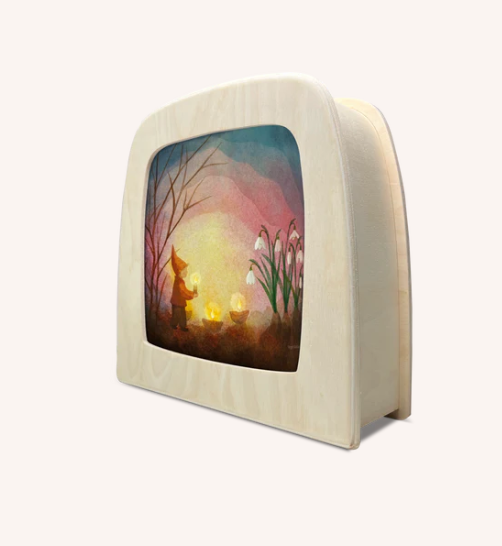 Carte à insérer pour Lampe Au fil des Saisons - Vogel Geluk - Kindling Spring