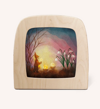 Carte à insérer pour Lampe Au fil des Saisons - Vogel Geluk - Kindling Spring