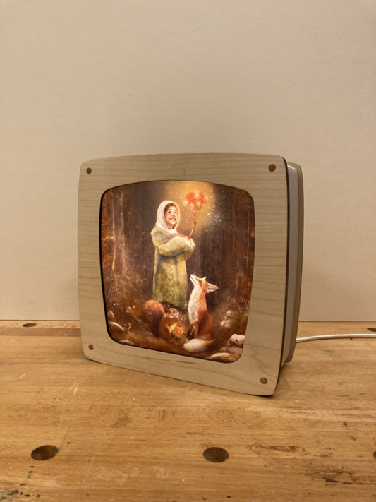 Carte à insérer pour Lampe Au fil des Saisons - Illustratrice Esther Iris - Pumpkin Glow